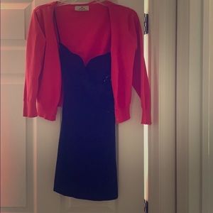 Mini black sequins dress